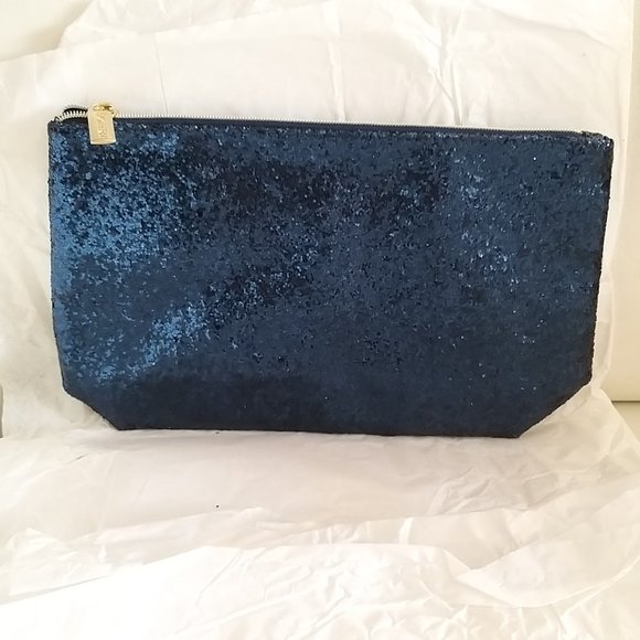 6 pcs  BIOTHERM SPARKLY NAVY BLUE BEAUTY GWP COSMETIC BAG  /  POUCH - NEW - Picture 1 of 6